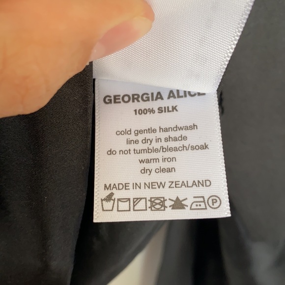 Georgia Alice Black Silk Blouse - Picture 8 of 8